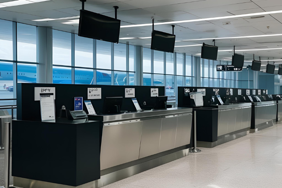 airport counters - design 1- Mexeltec