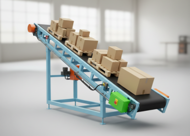 Modular truck loading conveyor with adjustable height for flexible loading