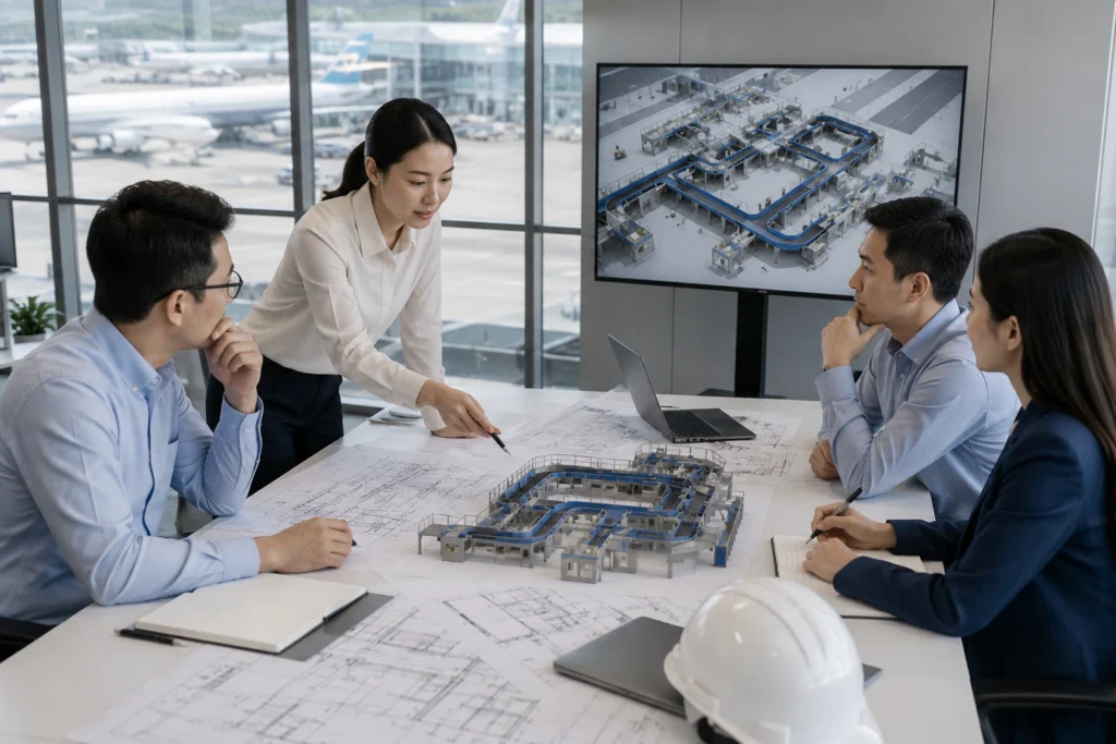baggage handling system designing and planning